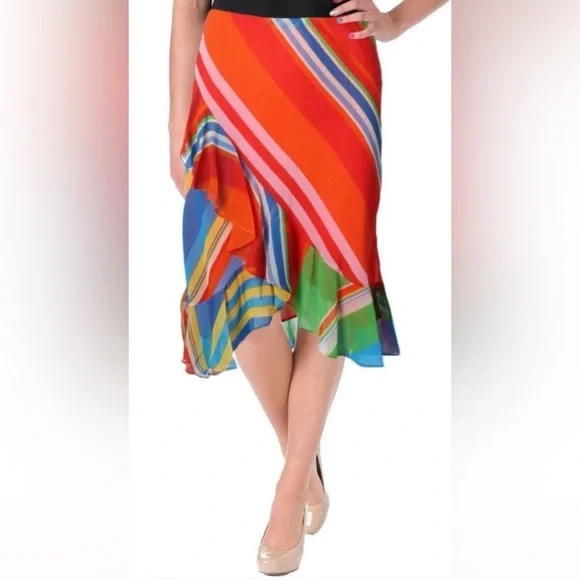 Ralph Lauren Multicolor Striped Skirt - Picture 2 of 5